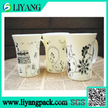 Simple Different Black Design, Heat Transfer Film for Plastic Mug